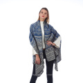 Ladys Fashion Open Front Poncho Ruana Knit Cardigan Sweater Shawl Wrap